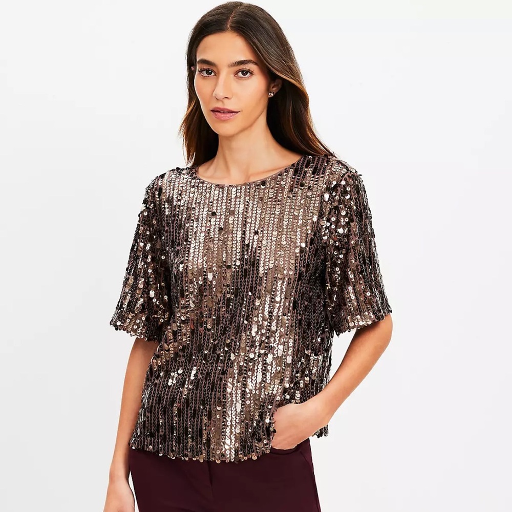 Loft sequin top